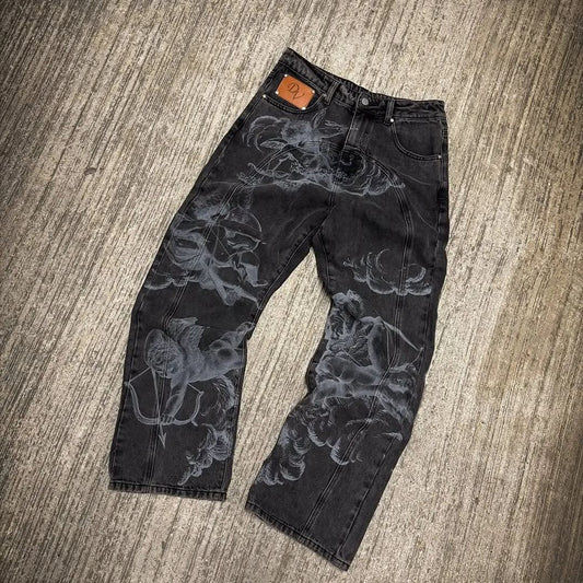 Men's Trendy All-match Angel Jeans